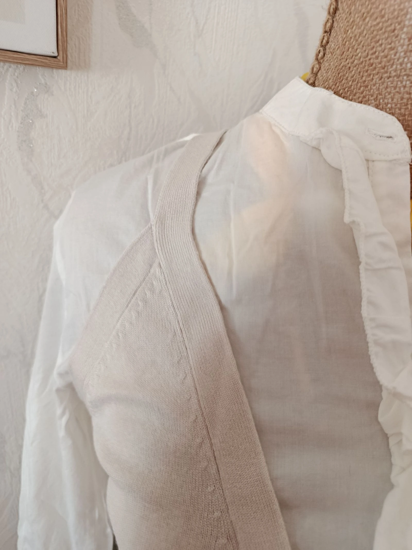 Blusa com blusa de malha embutida – photo 3